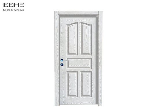 Puertas de madera revestidas de talla planas del PVC del modelo para el mantenimiento bajo de la casa