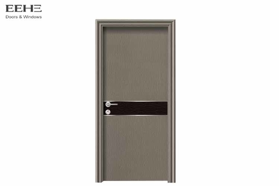 Puertas internas revestidas del PVC del MDF, puertas de madera interiores residenciales del compuesto del efecto